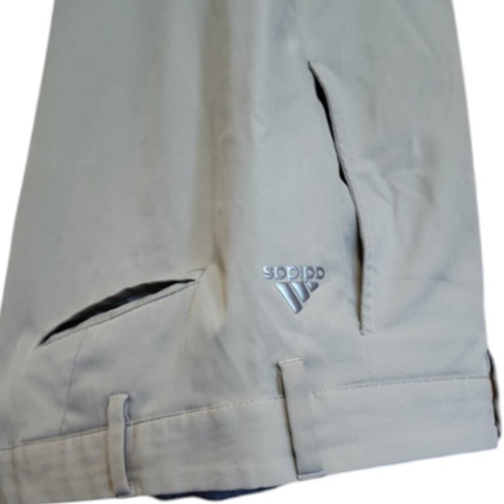 Sleek and stylish, Adidas active pants, tan, 38 x 32